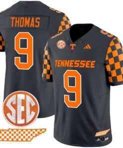 Star Thomas Jersey 9 Tennessee Vols Rebrand 2026 Checkerboard Smokey Grey b51c342e 9253 4c5a 9cb2 63a2004e3043