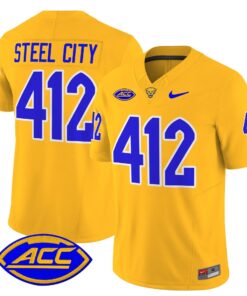 Steel City Jersey 412 Pittsburgh Panthers 2025 Limited Stitched Gold