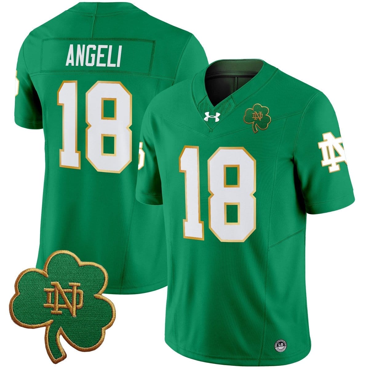 Steve Angeli Jersey #18 Notre Dame 2025 Vapor Limited V3 Stitched - Image 2