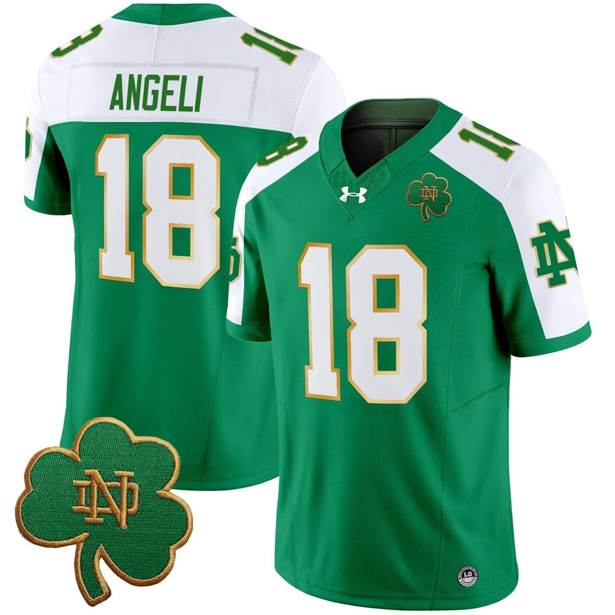 Steve Angeli Jersey #18 Notre Dame 2025 Vapor Limited V3 Stitched