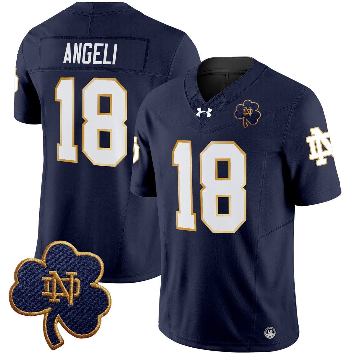 Steve Angeli Jersey #18 Notre Dame 2025 Vapor Limited V3 Stitched - Image 3