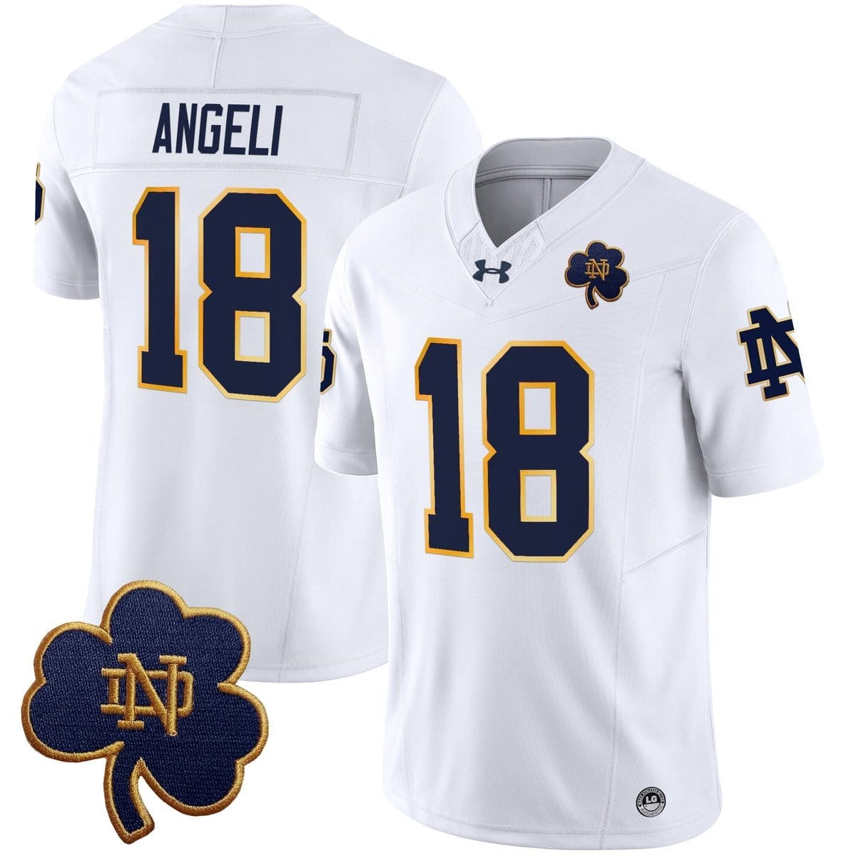 Steve Angeli Jersey #18 Notre Dame 2025 Vapor Limited V3 Stitched - Image 5