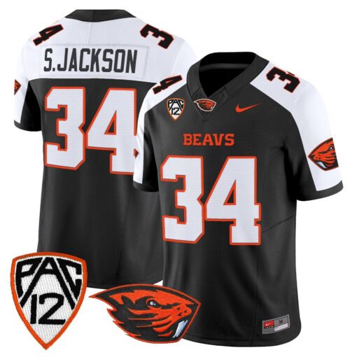 Steven Jackson Jersey #34 Oregon State Beavers 2025 Limited Stitched - Image 3