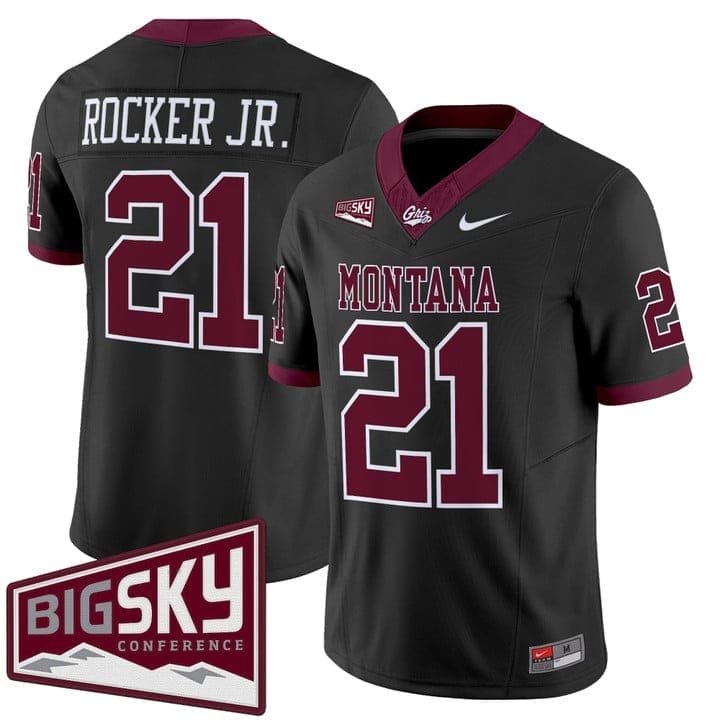 Stevie Rocker Jr Jersey #21 Montana Grizzlies 2025 Vapor Stitched