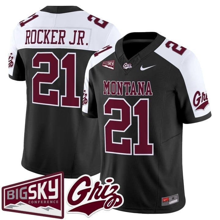 Stevie Rocker Jr Jersey #21 Montana Grizzlies 2025 Vapor Stitched - Image 3