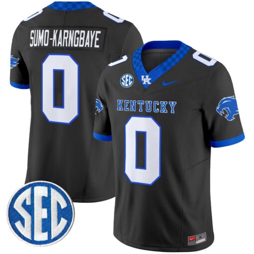 Sumo-Karngbaye Jersey #0 Kentucky Wildcats 2025 Limited Stitched