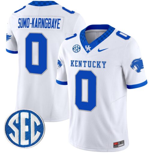 Sumo-Karngbaye Jersey #0 Kentucky Wildcats 2025 Limited Stitched - Image 2