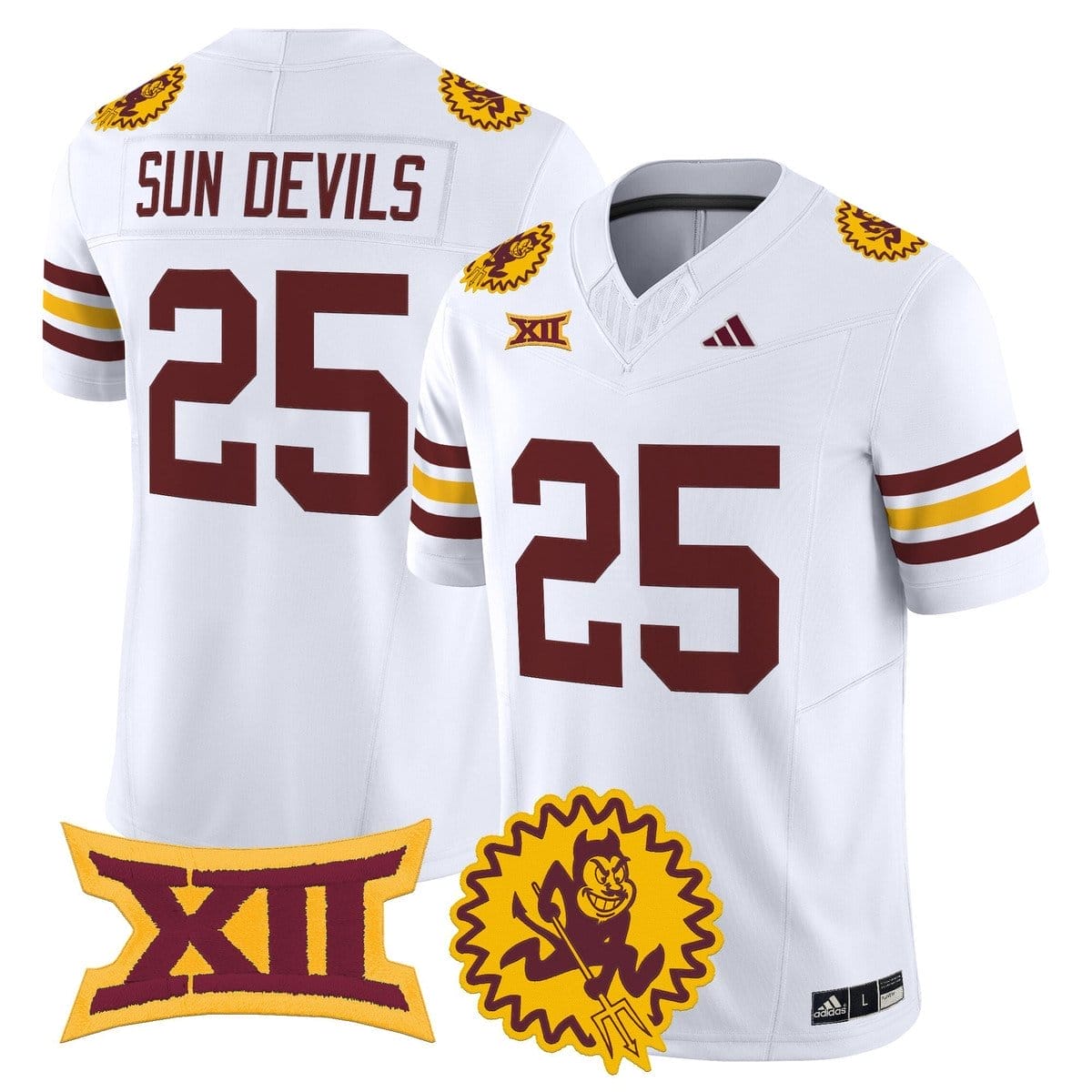 Sun Devils Jersey #25 Arizona State 1975 Throwback Limited Stitched - Image 2