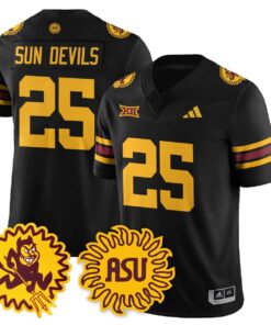 Sun Devils Jersey #25 Arizona State 1975 Throwback Uniform Stitched