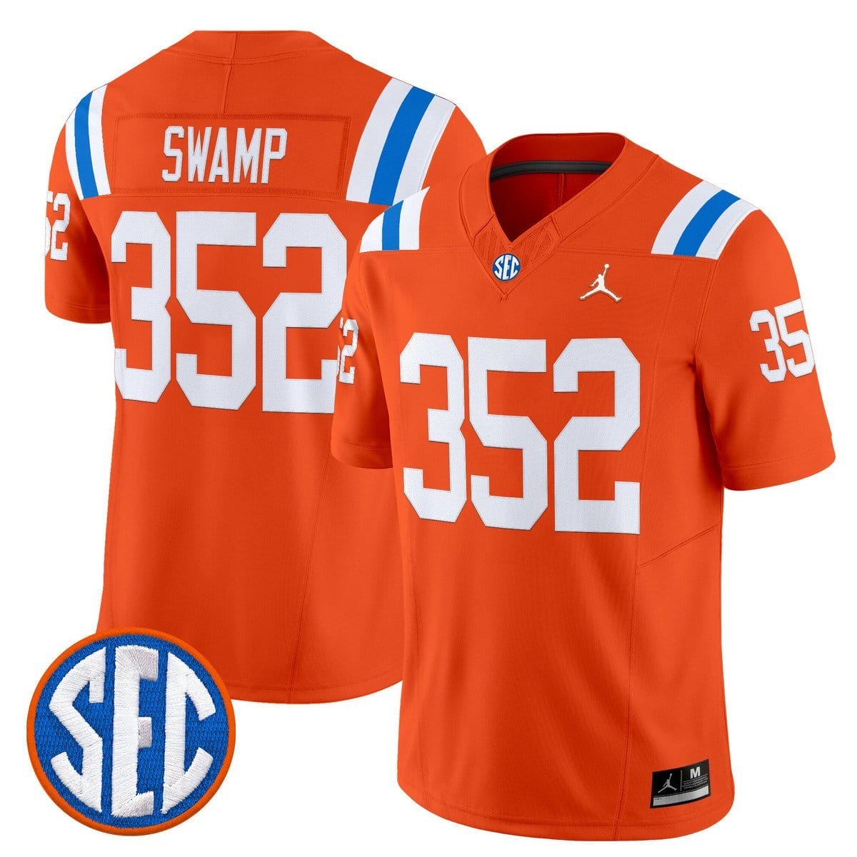 Swamp Jersey #352 Florida Gators 1960s Throwback Vapor Limited - Image 2