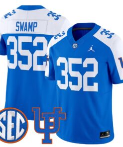 Swamp Jersey 352 Florida Gators 1960s Throwback Vapor Limited Royal Alter