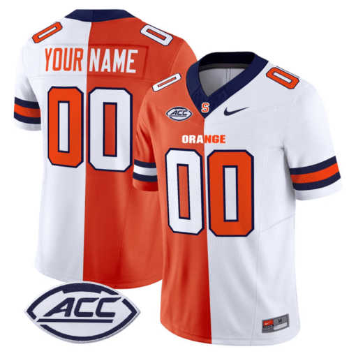 Syracuse Orange Split Custom Jersey - All Stitched