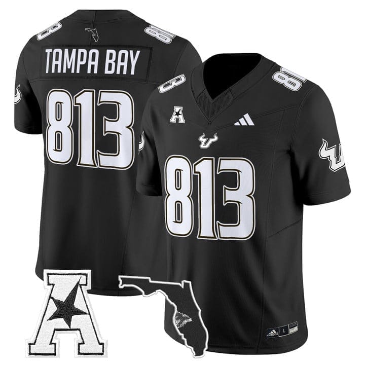 Tampa Bay Jersey #813 South Florida Bulls 2025 Vapor Limited Stitched