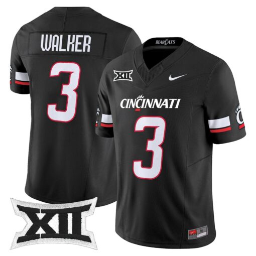 Tawee Walker Jersey #3 Cincinnati Bearcats 2025 Vapor Limited Stitched