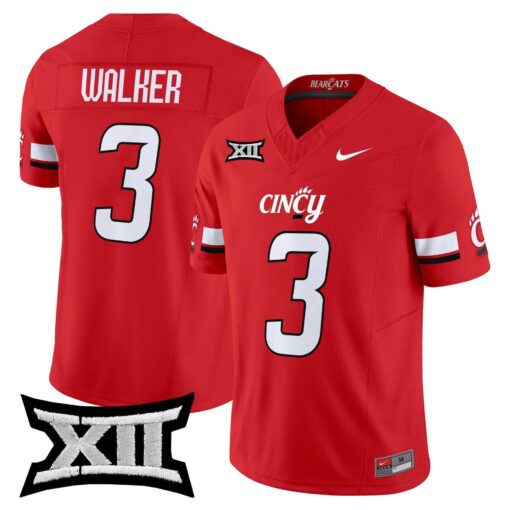 Tawee Walker Jersey #3 Cincinnati Bearcats 2025 Vapor Limited Stitched - Image 3