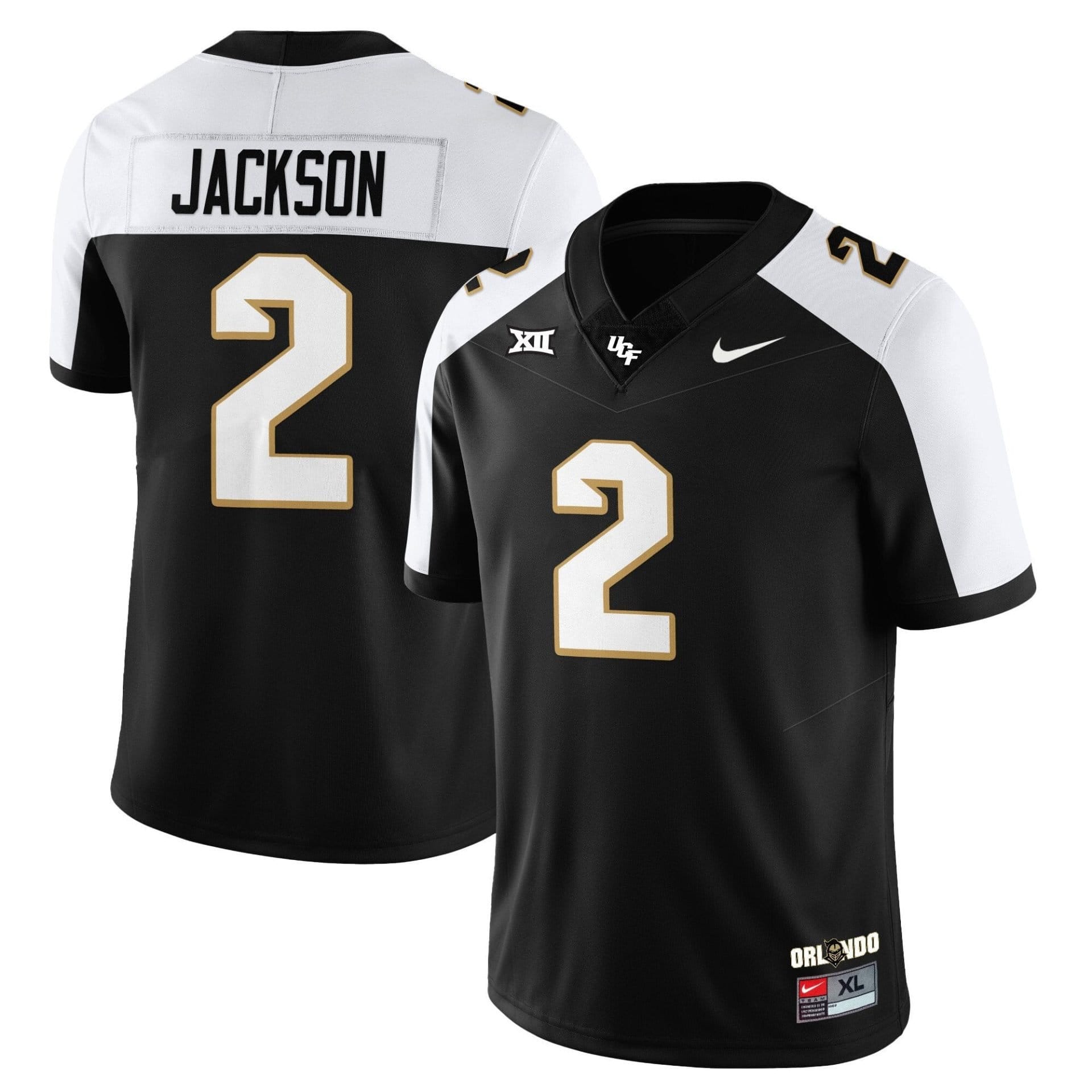 Tayven Jackson Jersey #2 UCF Football 2025 Core Uniforms Stitched - Image 3