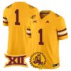 Team Jersey 1 Arizona State Sun Devils 1975 Throwback Vapor Stitched Gold