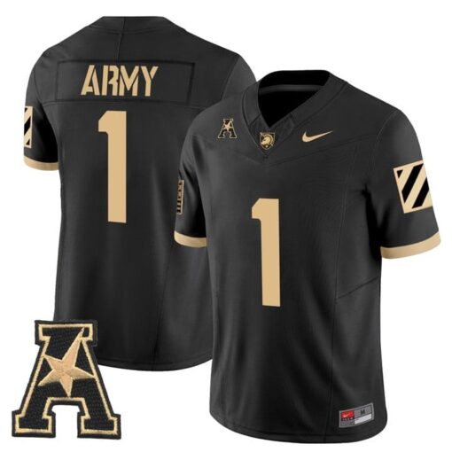 Team Jersey #1 Army Black Knights 2025 Vapor Limited Stitched