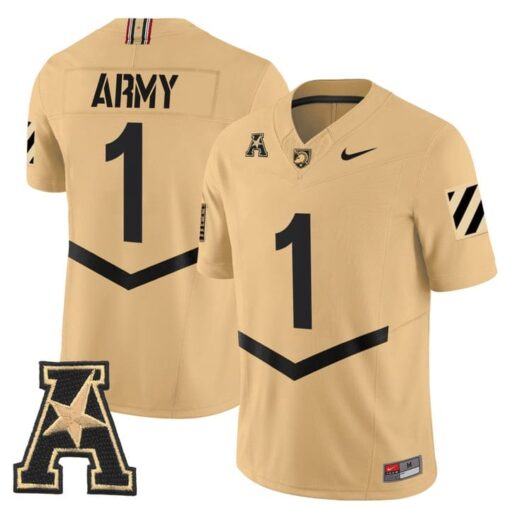 Team Jersey #1 Army Black Knights 2025 Vapor Limited Stitched - Image 4