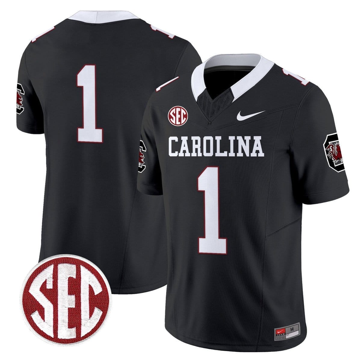 Team Jersey #1 Carolina 1980 Throwback Rebrand 2026 Stitched