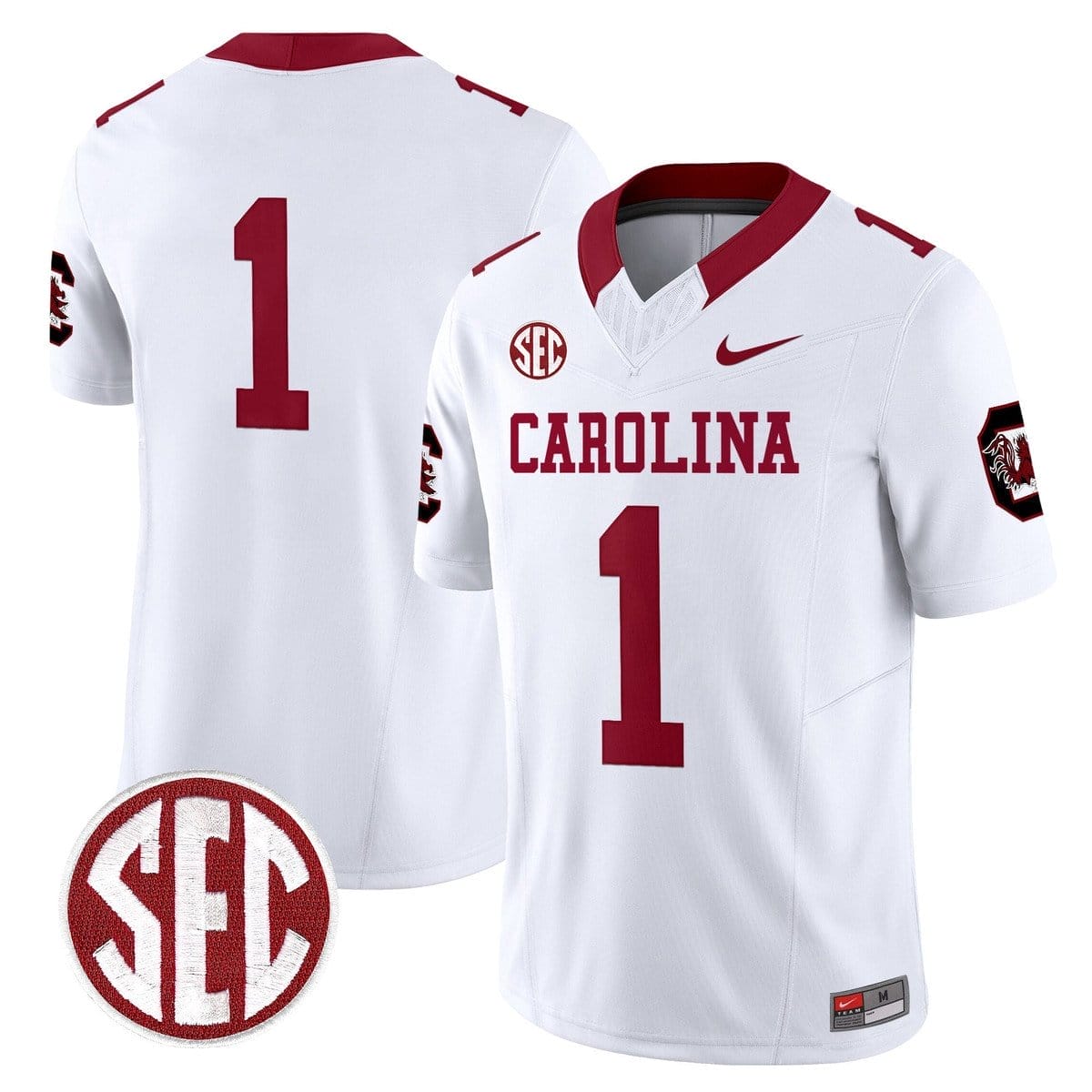 Team Jersey #1 Carolina 1980 Throwback Rebrand 2026 Stitched - Image 2