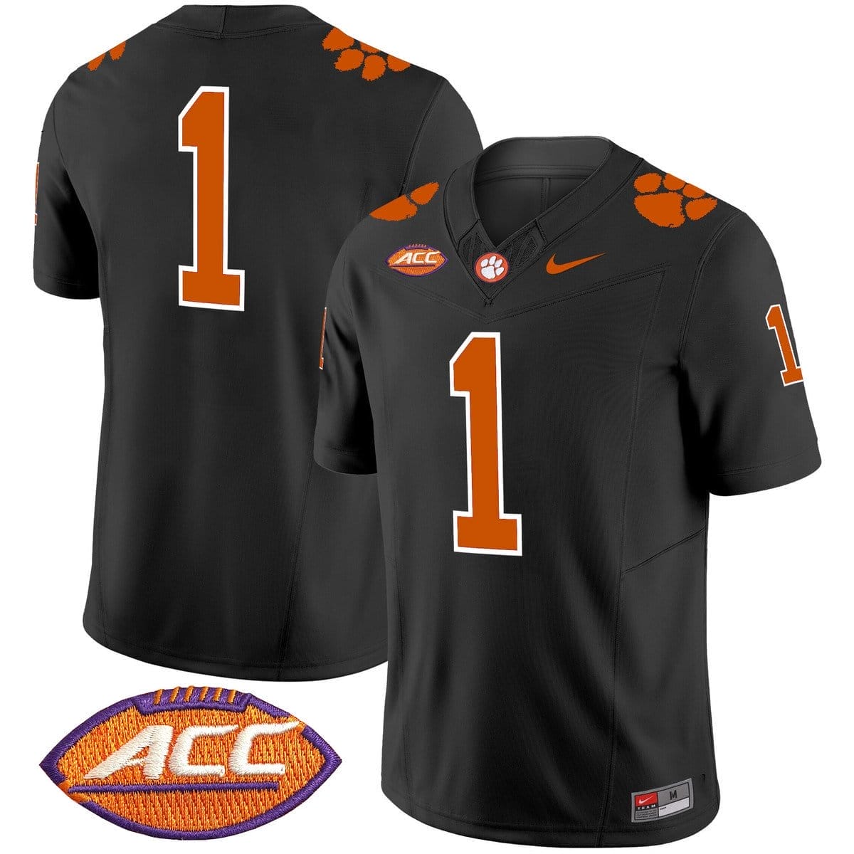 Team Jersey #1 Clemson Tigers 2025 Vapor Limited Stitched