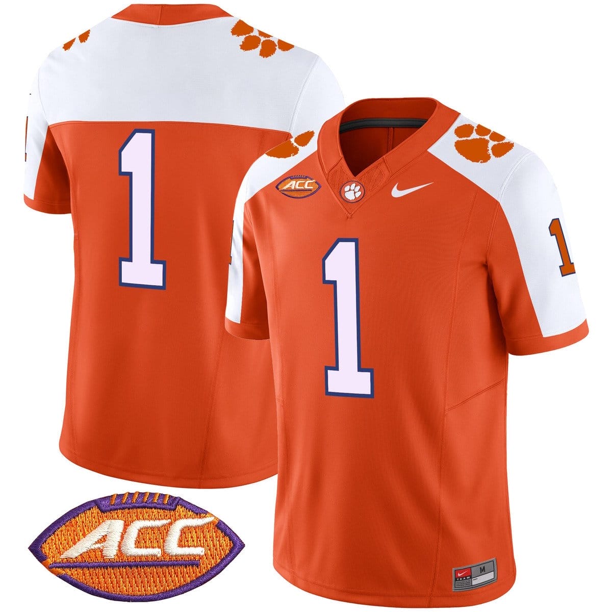 Team Jersey #1 Clemson Tigers 2025 Vapor Limited Stitched - Image 4