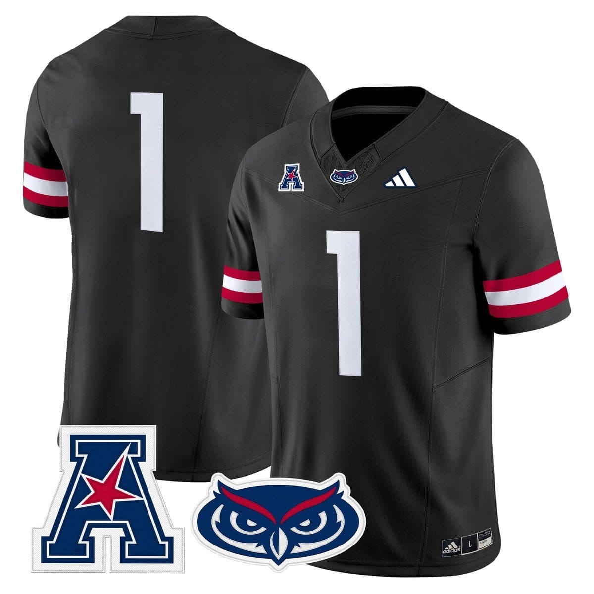 Team Jersey #1 Florida Atlantic Owls 2025 All Stitched