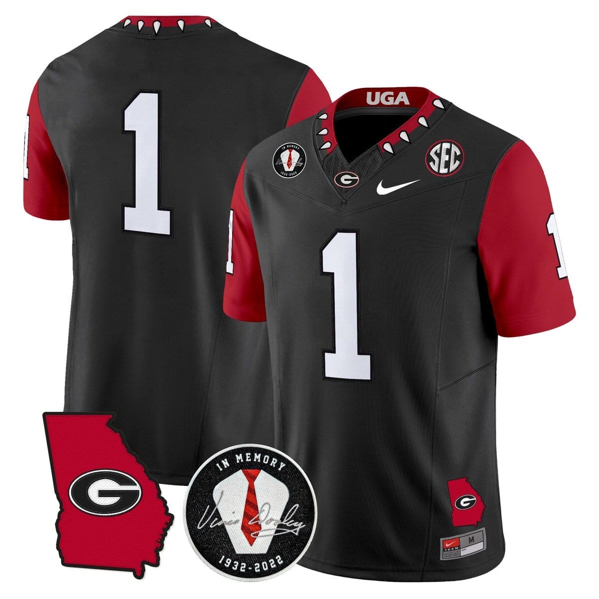 Team Jersey #1 Georgia Bulldogs 2025 Vapor Limited Stitched