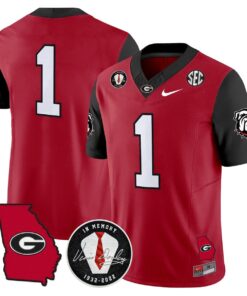Team Jersey 1 Georgia Bulldogs 2025 Vapor Limited Stitched Red