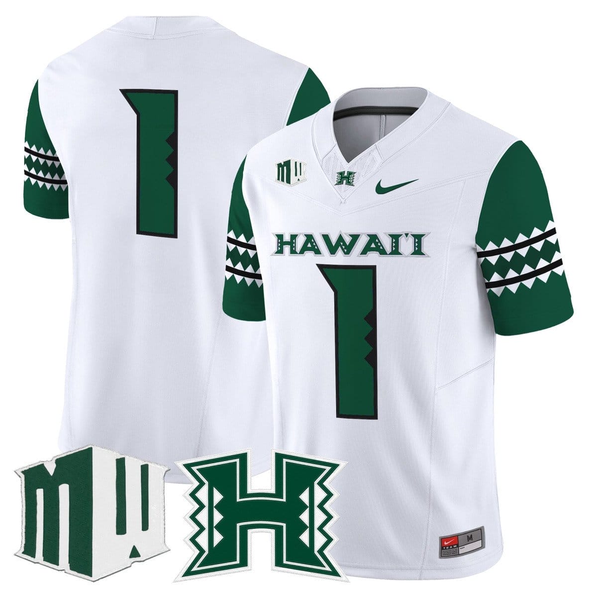 Team Jersey #1 Hawai'i Rainbow Warriors 2025 Vapor Stitched - Image 2