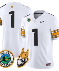 Team Jersey 1 Idaho Vandals 1975 Throwback Vapor Limited Stitched White