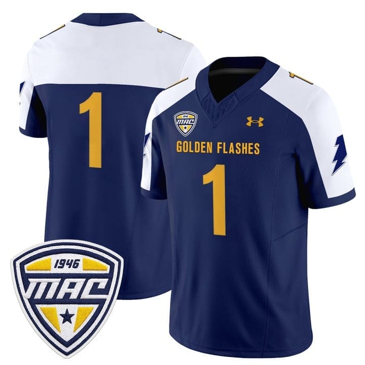 Team Jersey #1 Kent State Golden Flashes 2025 Limited Stitched - Image 4