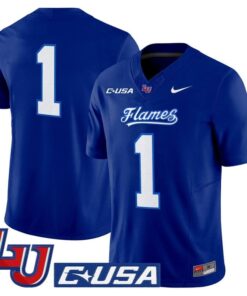 Alternative view of Team Jersey #1 Liberty Flames 2025 Vapor Limited Stitched