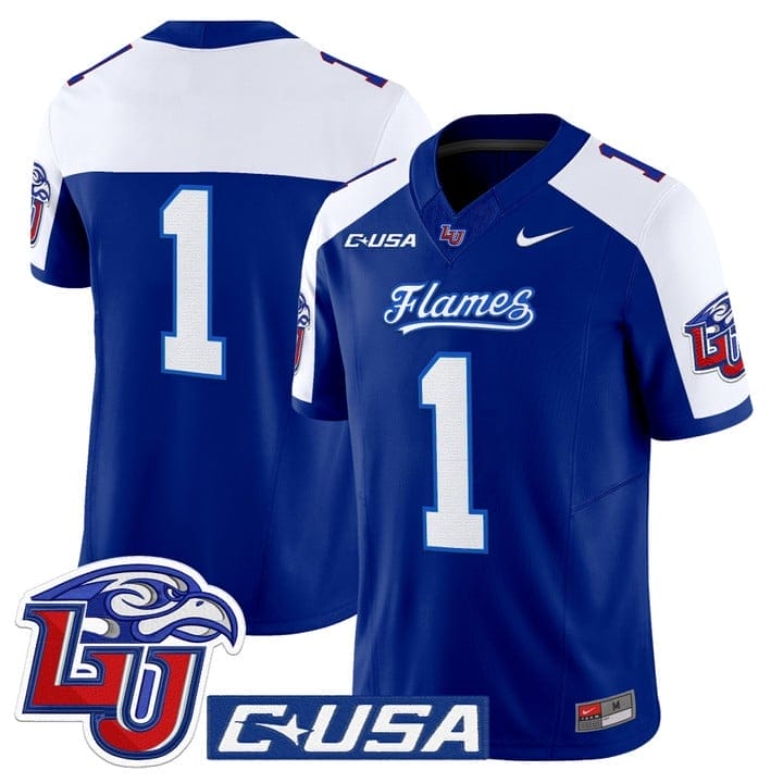 Team Jersey #1 Liberty Flames 2025 Vapor Limited Stitched - Image 3