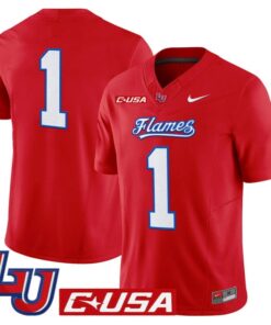 Team Jersey 1 Liberty Flames 2025 Vapor Limited Stitched Red