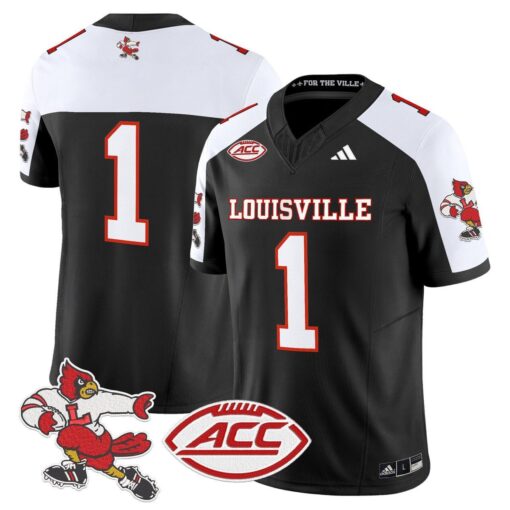 Team Jersey #1 Louisville Cardinals 1980s Throwback Limited Stitched - Image 3