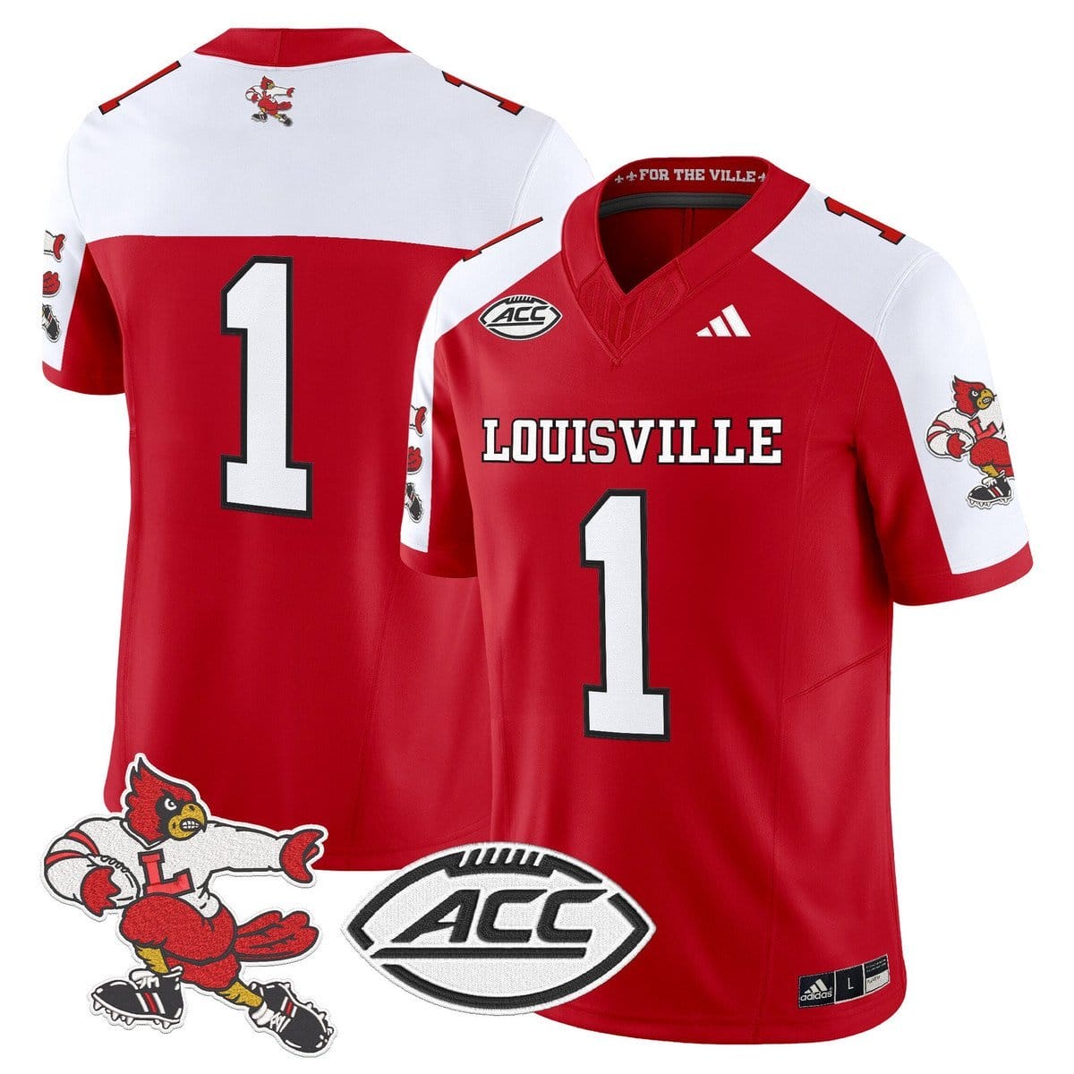 Team Jersey #1 Louisville Cardinals 1980s Throwback Limited Stitched - Image 4