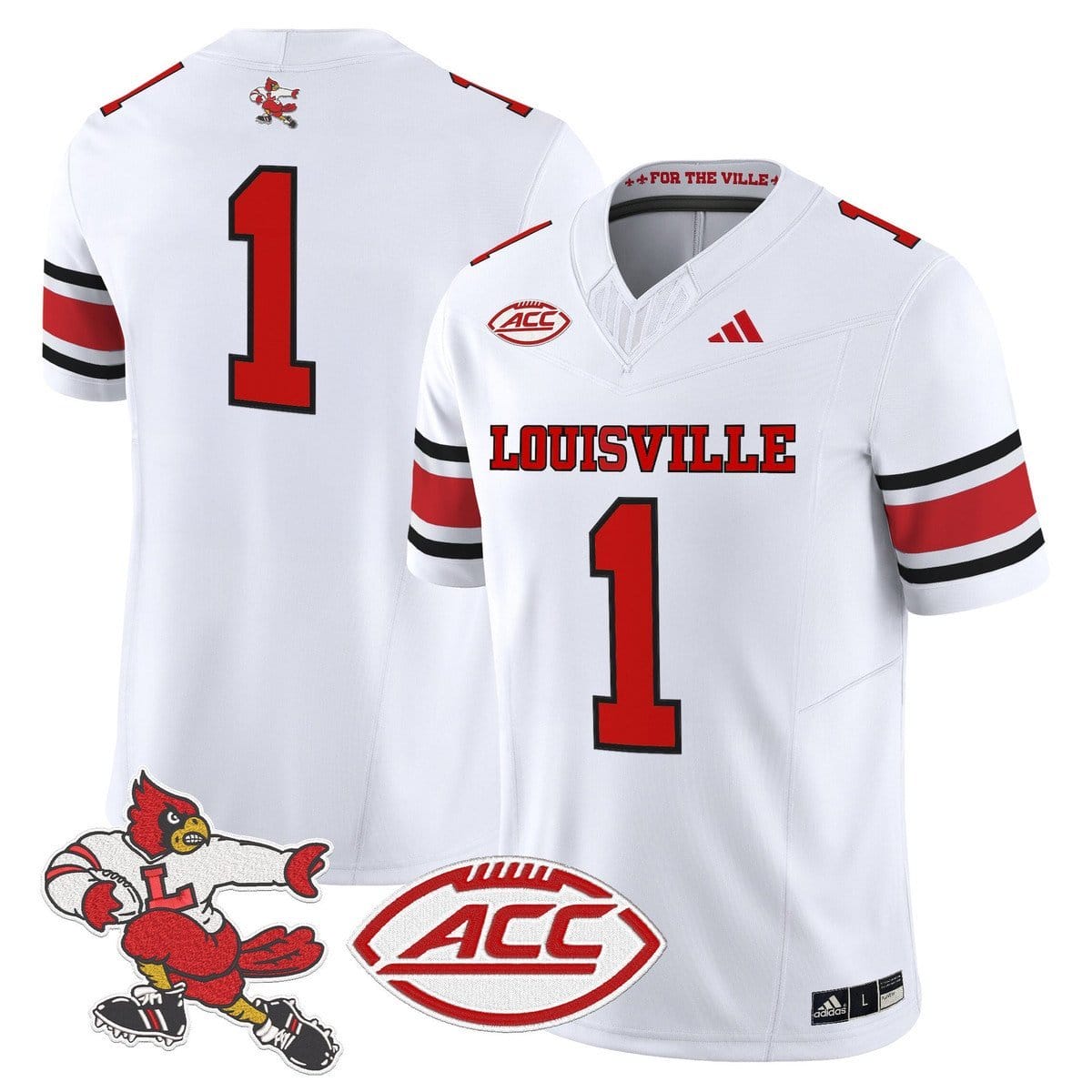Team Jersey #1 Louisville Cardinals 1980s Throwback Limited Stitched - Image 2