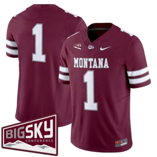 Team Jersey #1 Montana Grizzlies 2025 Vapor Limited Stitched Black Alter - Image 4
