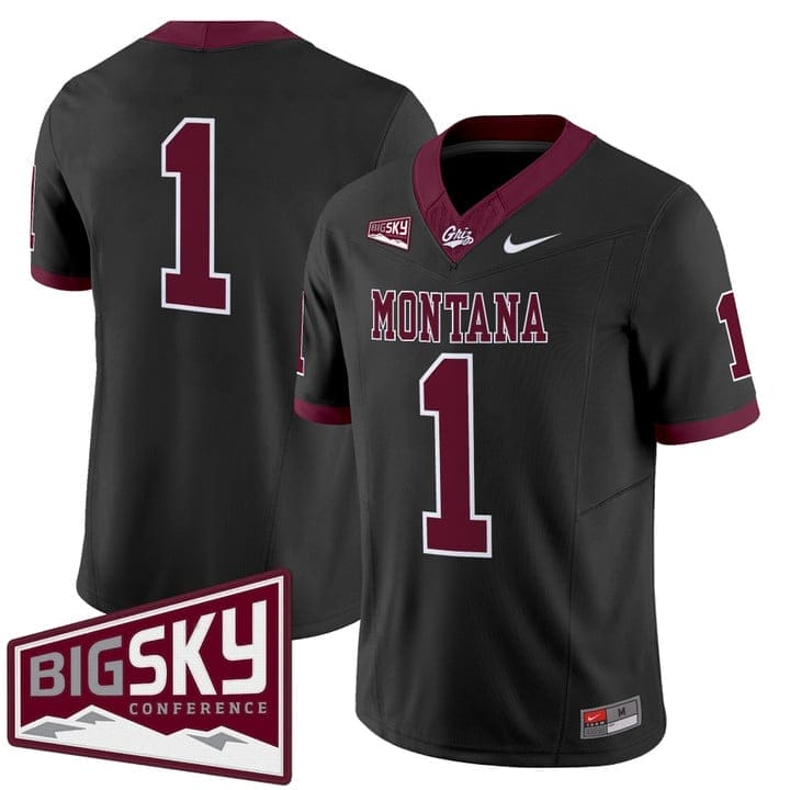 Team Jersey #1 Montana Grizzlies 2025 Vapor Limited Stitched