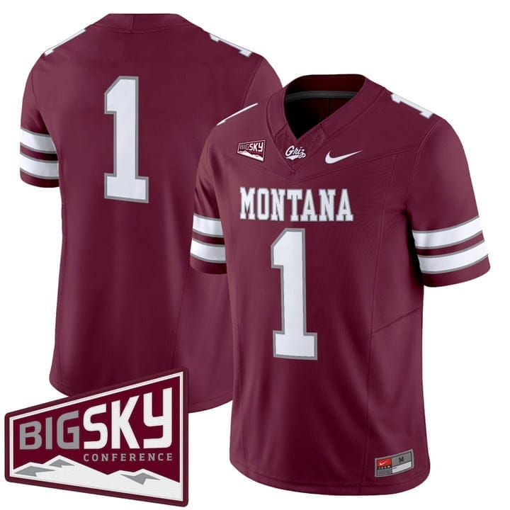 Team Jersey #1 Montana Grizzlies 2025 Vapor Limited Stitched - Image 5