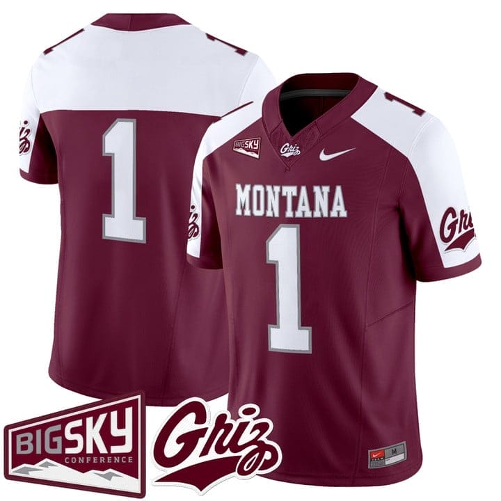 Team Jersey #1 Montana Grizzlies 2025 Vapor Limited Stitched - Image 4