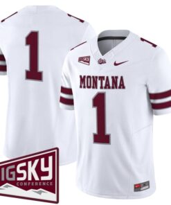 Team Jersey 1 Montana Grizzlies 2025 Vapor Limited Stitched White