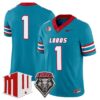Team Jersey 1 New Mexico Lobos 2025 Vapor Limited Stitched Turquoise 841627a9 9acb 47c9 9f29 6292411e426c