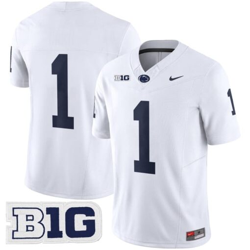 Team Jersey #1 No Name Penn State Nittany Lions 2025 Vapor Stitched