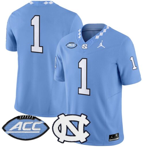 Team Jersey #1 North Carolina Tar Heels 2025 Vapor Limited Stitched - Image 3