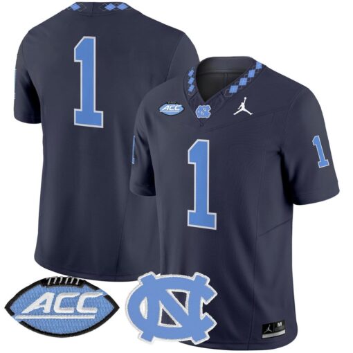 Team Jersey #1 North Carolina Tar Heels 2025 Vapor Limited Stitched - Image 5