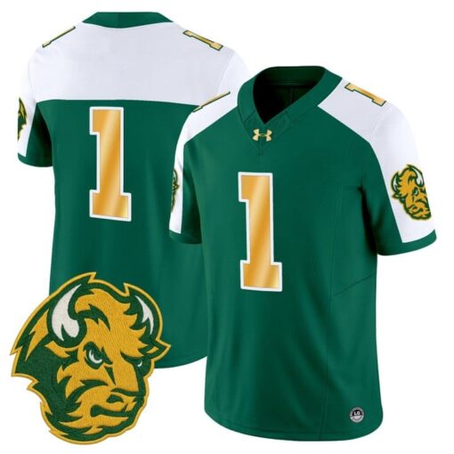 Team Jersey #1 North Dakota State Bison Vapor Limited Stitched - Image 4