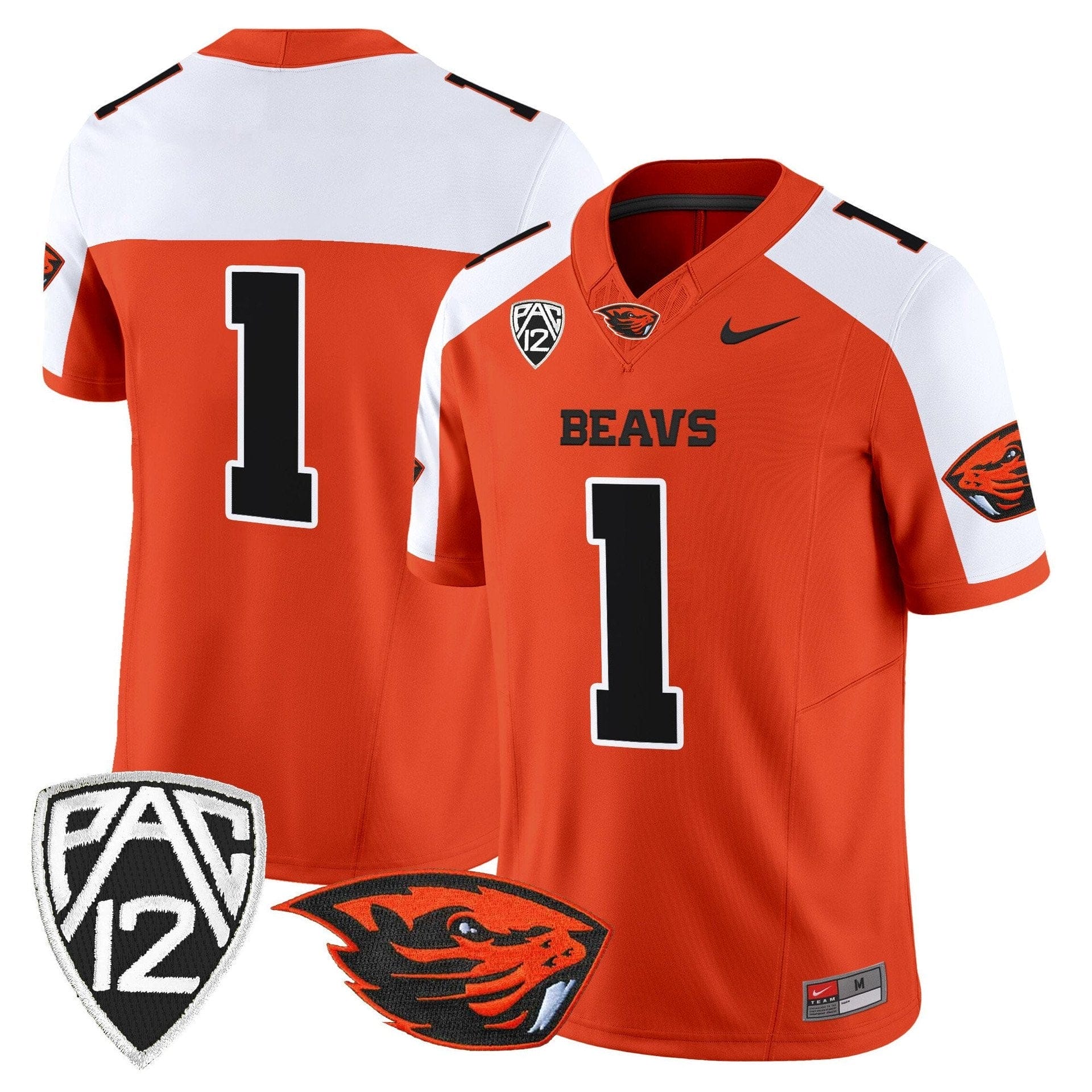 Team Jersey #1 Oregon State Beavers 2025 Limited Stitched Orange Alter - Image 4
